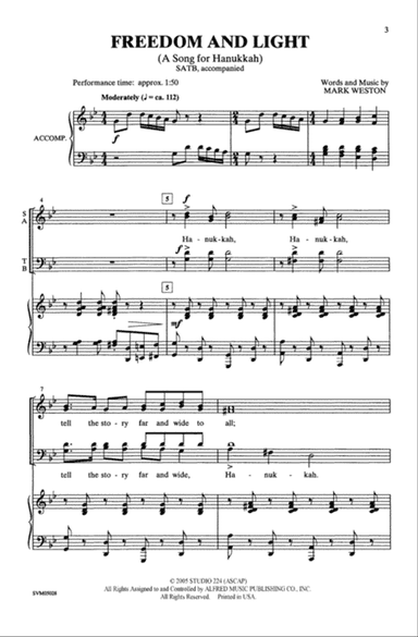 Freedom and Light (A Song for Hanukkah)