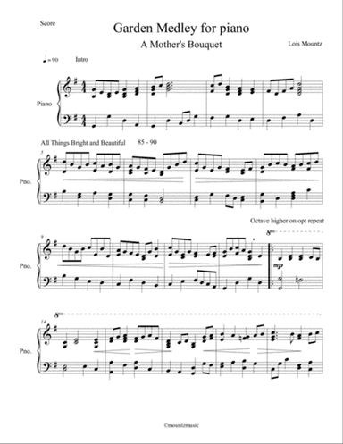 A Garden Medley for Piano