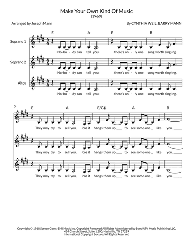 Make Your Own Kind Of Music