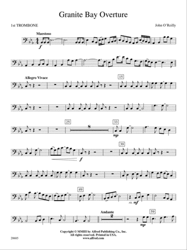Granite Bay Overture: 1st Trombone
