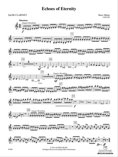 Echoes of Eternity: 2nd B-flat Clarinet