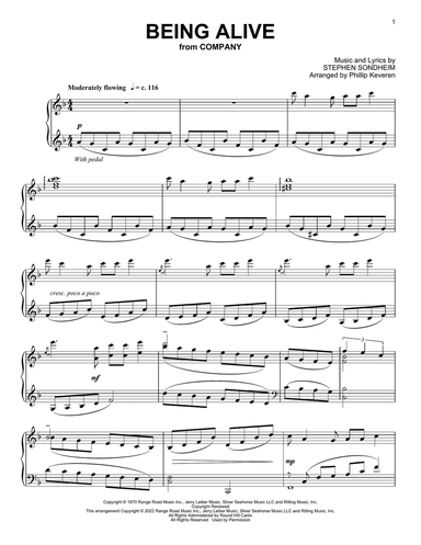 Being Alive (from Company) (arr. Phillip Keveren)