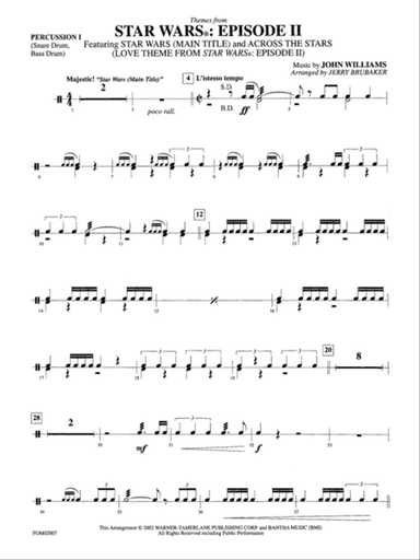 Star Wars: Episode II Attack of the Clones: 1st Percussion