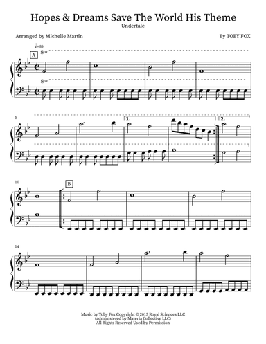 Hopes & Dreams Save The World His Theme