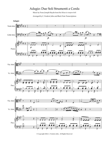 Adagio: Due Soli Strumenti a Corda