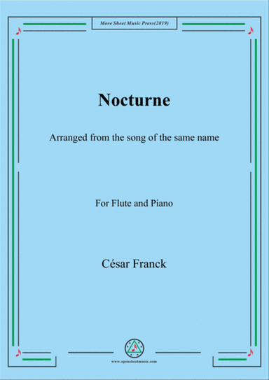 Franck-Nocturne,for Flute and Piano