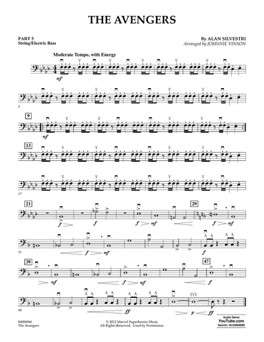 The Avengers (arr. Johnnie Vinson) - Pt.5 - String/Electric Bass