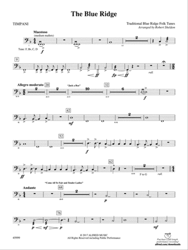 The Blue Ridge: Timpani