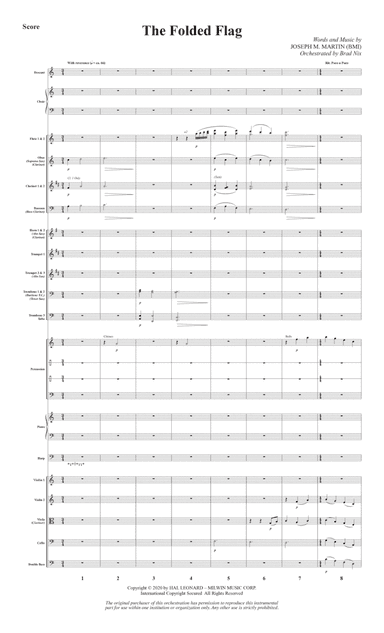 The Folded Flag - Full Score