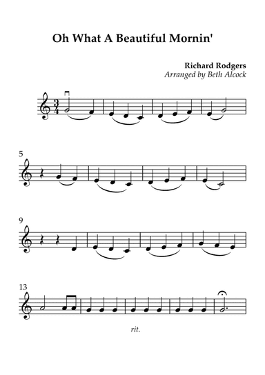 Oh, What A Beautiful Mornin'