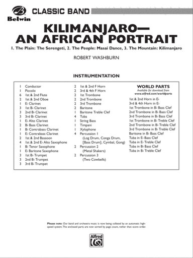 Kilimanjaro: An African Portrait: Score