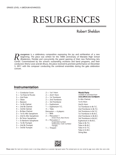 Resurgences: Score