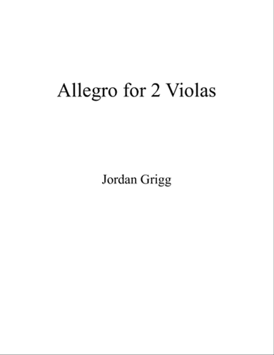 Allegro for 2 Violas