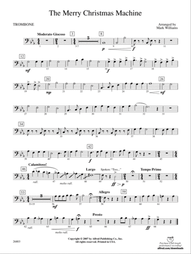 The Merry Christmas Machine: 1st Trombone