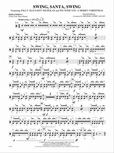 Swing, Santa, Swing: 1st Percussion