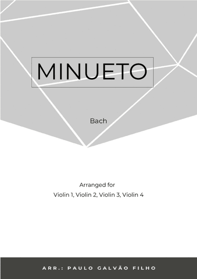 MINUETO - BACH -VIOLIN QUARTET