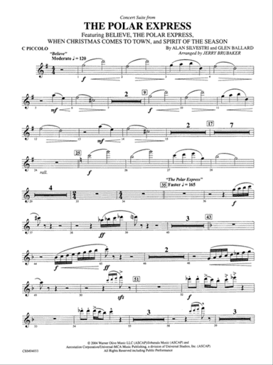 The Polar Express, Concert Suite from: Piccolo