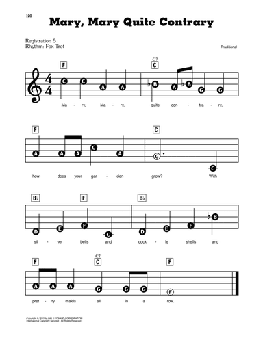 Mary, Mary, Quite Contrary