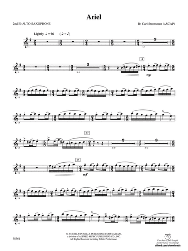 Ariel: 2nd E-flat Alto Saxophone