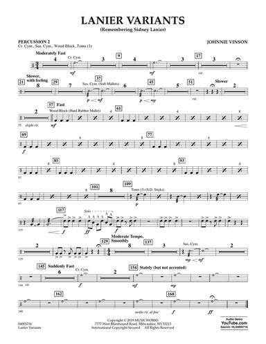 Lanier Variants - Percussion 2