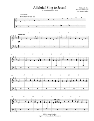 Alleluia! Sing to Jesus! - for 3-octave handbell choir