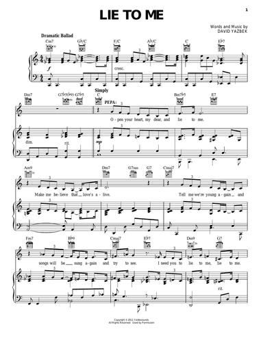 Lie To Me (from Women On The Verge Of A Nervous Breakdown)