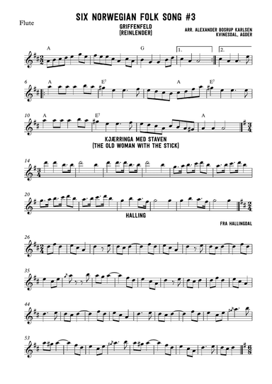 Six norwegian folk songs #3