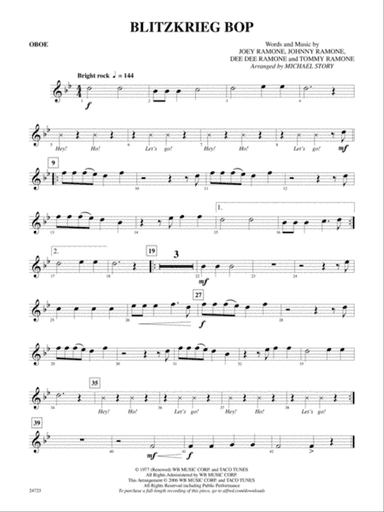 Blitzkrieg Bop: Oboe
