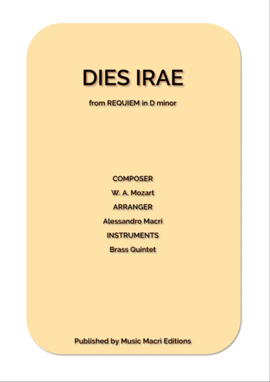 DIES IRAE from REQUIEM by W. A. Mozart
