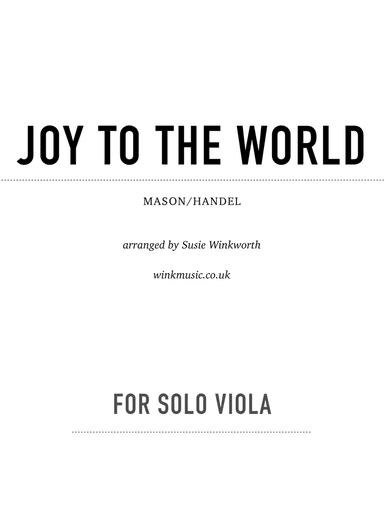 Joy To The World