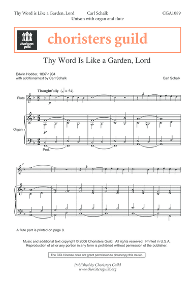 Thy Word Is Like a Garden, Lord