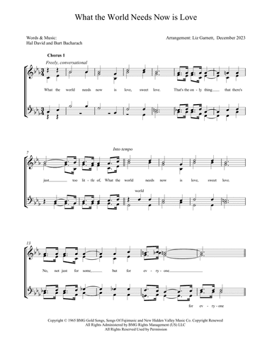 What The World Needs Now Is Love