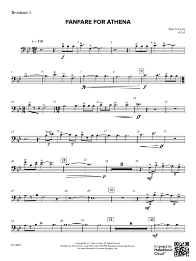 Fanfare for Athena: 1st Trombone