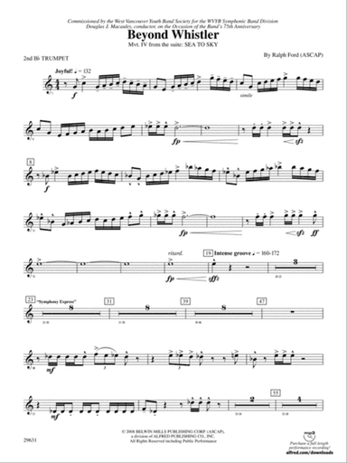 Beyond Whistler: 2nd B-flat Trumpet