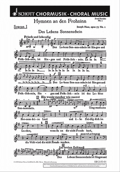 Hymnen an den Frohsinn