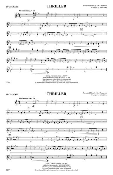 Thriller: 1st B-flat Clarinet