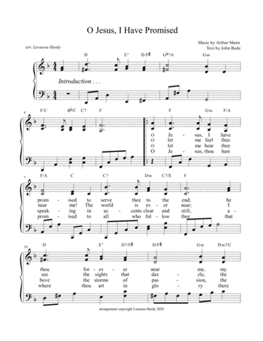 O Jesus I Have Promised