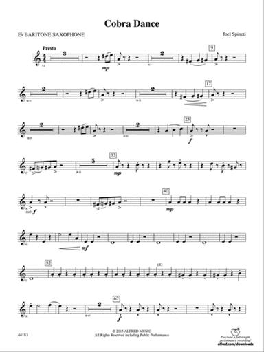 Cobra Dance: E-flat Baritone Saxophone