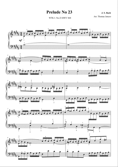 Prelude and Fugue in B Major, BWV 868