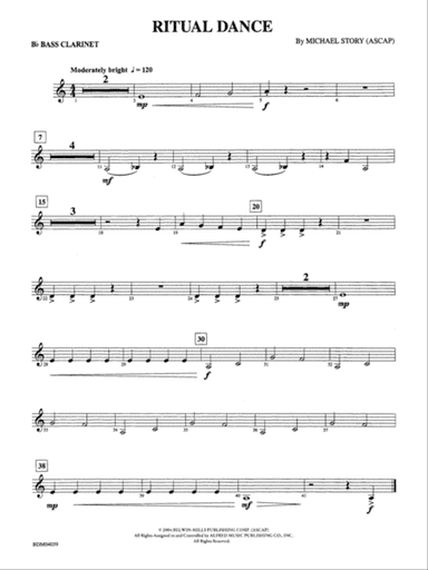 Ritual Dance: B-flat Bass Clarinet