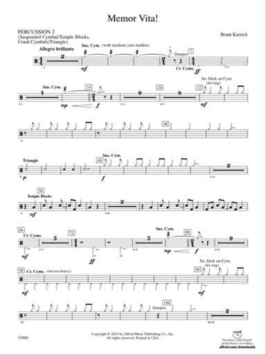 Memor Vita!: 2nd Percussion