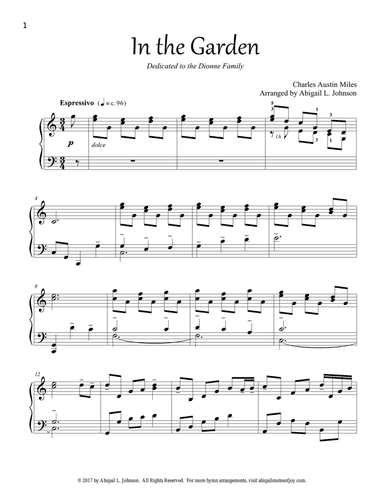 In the Garden (Beautiful Piano Solo)