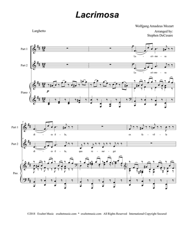 Lacrimosa (2-part choir)