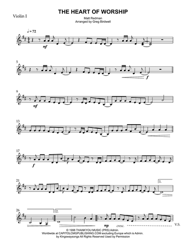 The Heart Of Worship (when The Music Fades)