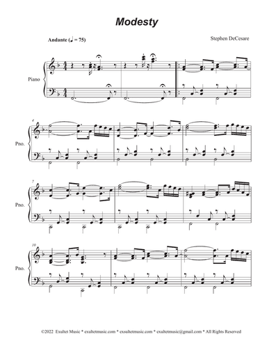 Modesty (Piano solo)