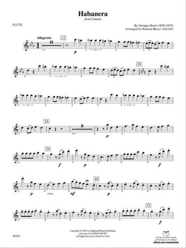 Habanera: Flute