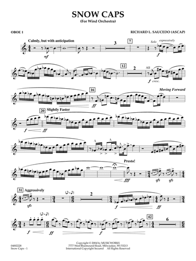 Snow Caps - Oboe 1