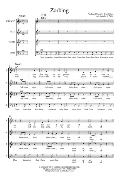 Zorbing (arr. Doug Watts)