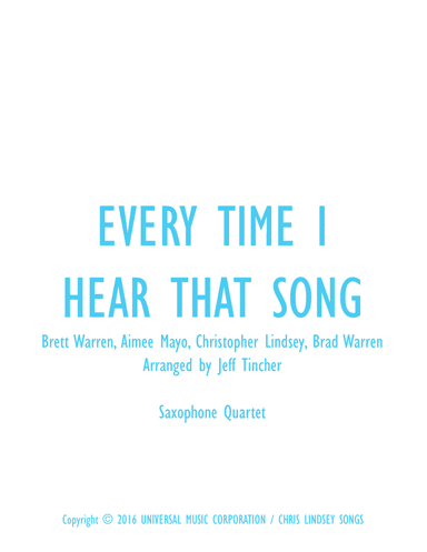 Every Time I Hear That Song