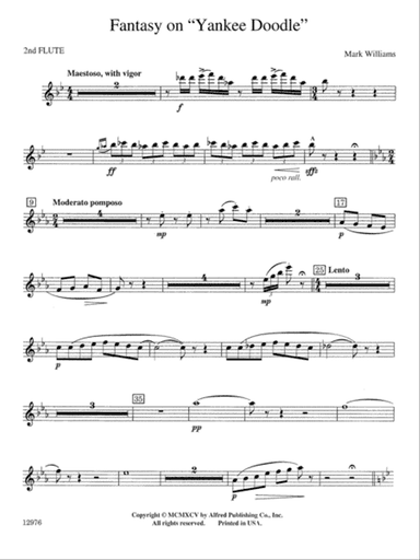 Fantasy on "Yankee Doodle": 2nd Flute